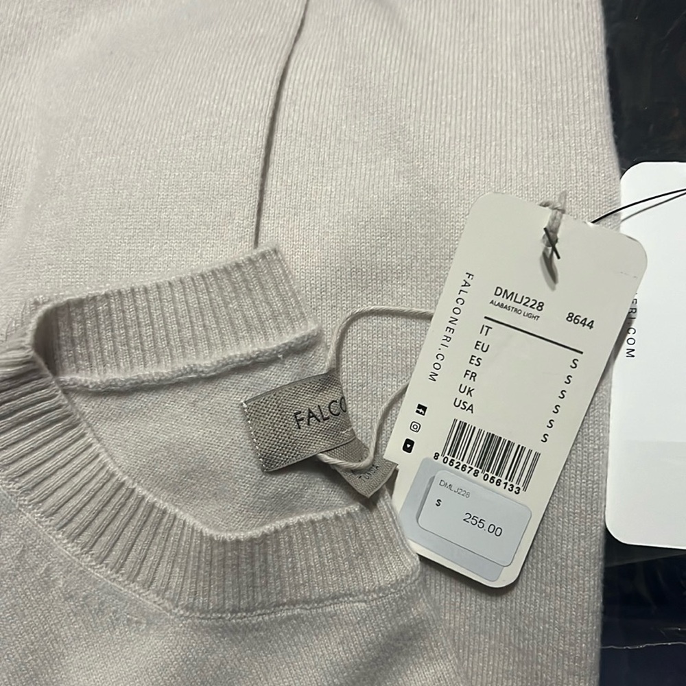 Grey cashmere falconeri sweater